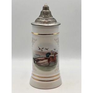 Vintage Mallard Duck Stein, John Gould Wild Duck‎ Collectable Stein, Germany